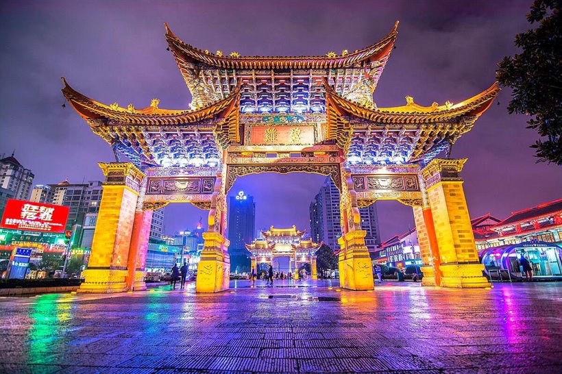 Kim Mã Bích Khê phường - Du lịch Hà Khẩu - Côn Minh - Núi Tuyết Kiệu Tử 